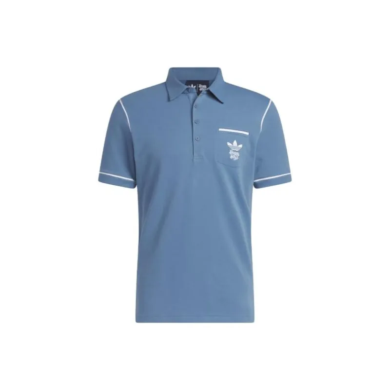 Adidas Originals Polo Shirts Men Blue-0