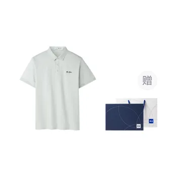 HLA Cooling Quick Dry Color Blocking Embroidery Classic Collar Pearl Beaded Short Sleeved Polo Shirt Men's