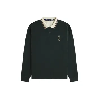 FRED PERRY Reversible Long-sleeve Polo Shirt