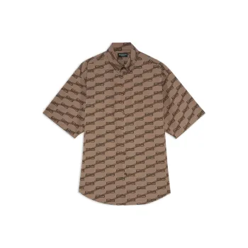 Balenciaga FW22 Shirt Regular Fit Men's Brown