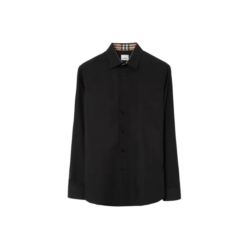 Burberry Equestrian Knight Embroidered Buttoned Shirt-0