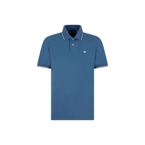 EMPORIO ARMANI Slim fit Stretch Piqué Polo Shirt With Micro Eagle