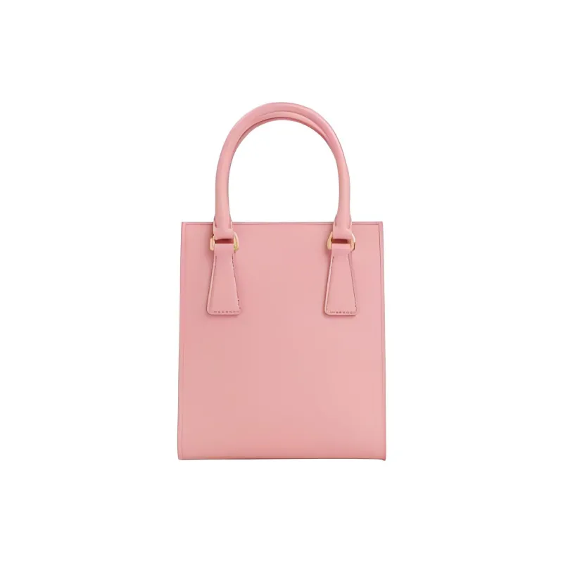 PRADA Saffiano Leather Handbag Regular Women's Pink Purple-2