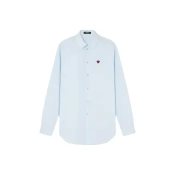 VERSACE Medusa Embroidered Long Sleeved Shirt