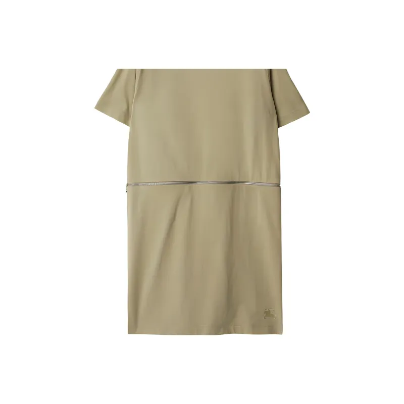 Burberry Logo embroidered Cotton Dress-7