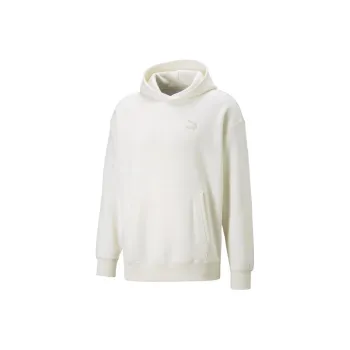 PUMA CLASSICS Classics Relaxed Hoodie FL Sweatshirt Men's White