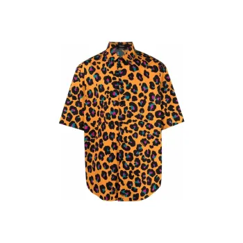 VERSACE Shirts Men Orange