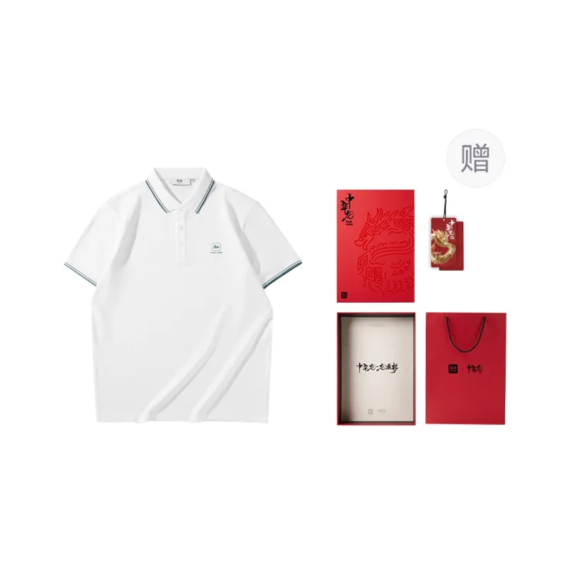 HLA Chinese Dragon Series Polo Shirt Men's-28