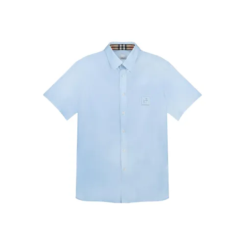Burberry Shirt Men's Light Blue