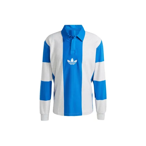 Adidas Originals RUGBY Polo Shirts Men Blue