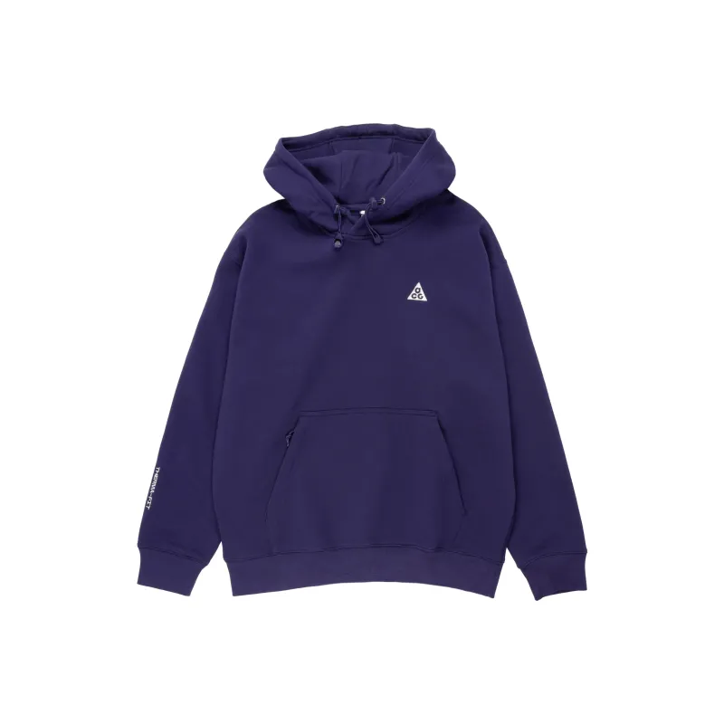 Nike Fleece Pullover Hoodie Sweatshirt Unisex Purple Ink-0