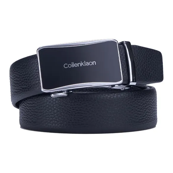 Coilenklaon Top Grain Cow Leather Belts Men's 3.5cm-8
