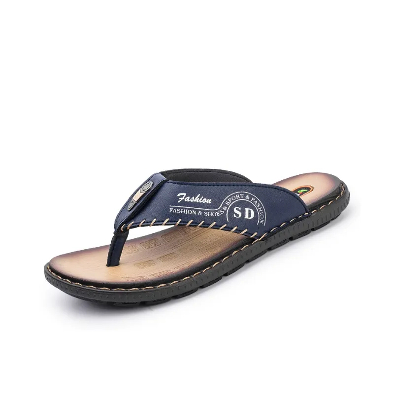 Shiozawa Stitching Abrasion Resistant Flip Flops Men's-1