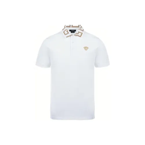 VERSACE Polo Shirts Men White