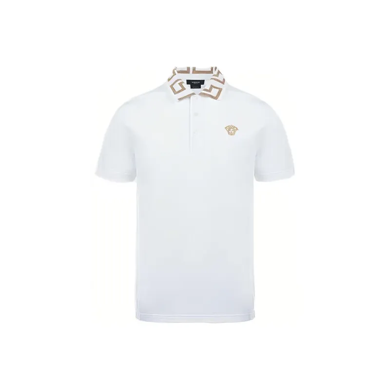 VERSACE Polo Shirts Men White-0