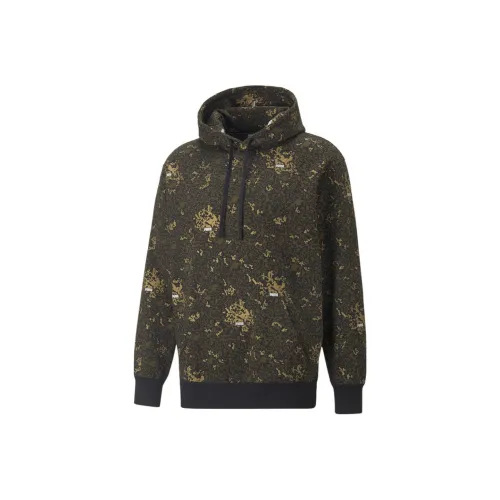 PUMA Brand Love Metallic Sweatshirts Men Brown