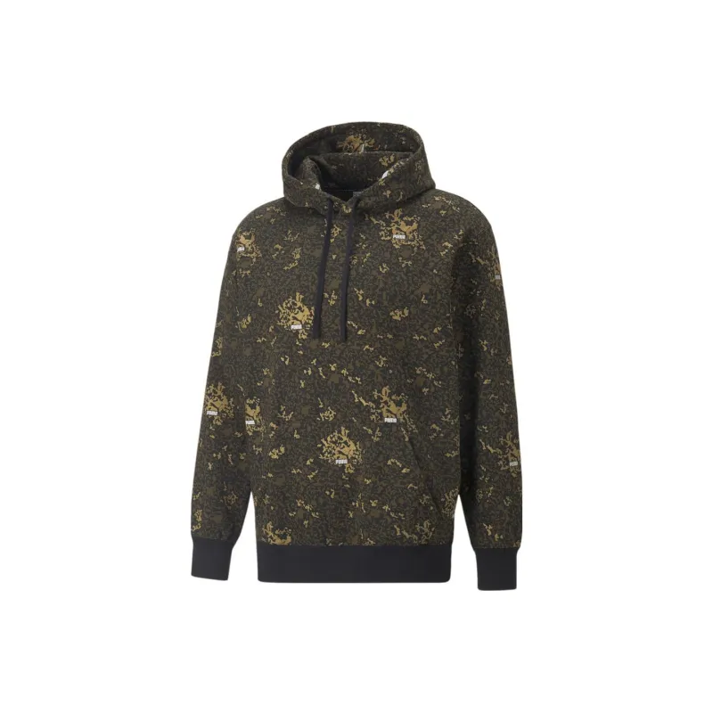 PUMA Brand Love Metallic Sweatshirts Men Brown-0