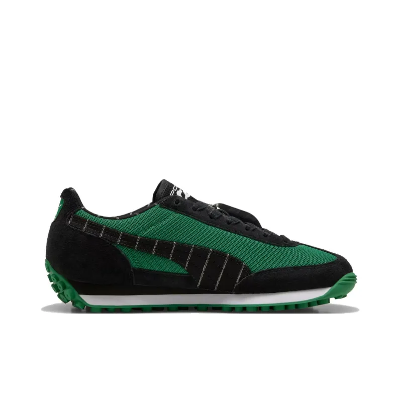 Porsche Legacy x PUMA Easy Rider Slip Resistant And Breathable Low Top Casual Running Shoes Unisex Black Green-1