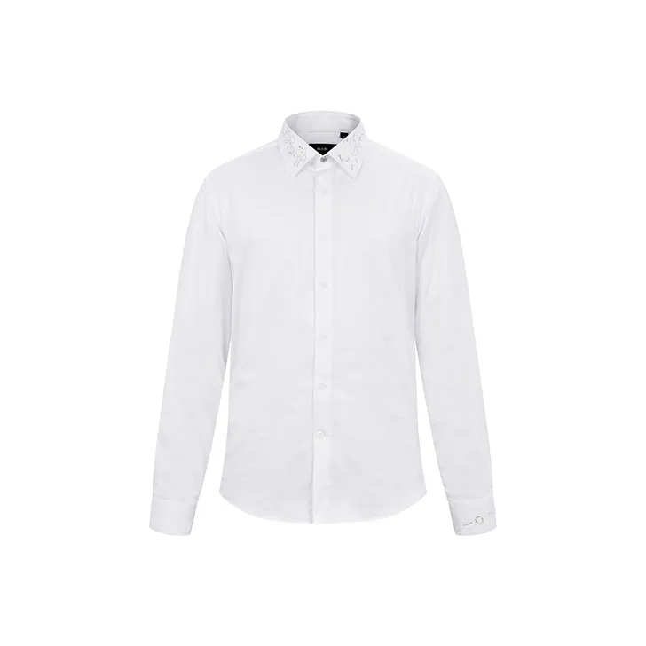 RARE Long Sleeved Shirt Men's White-0