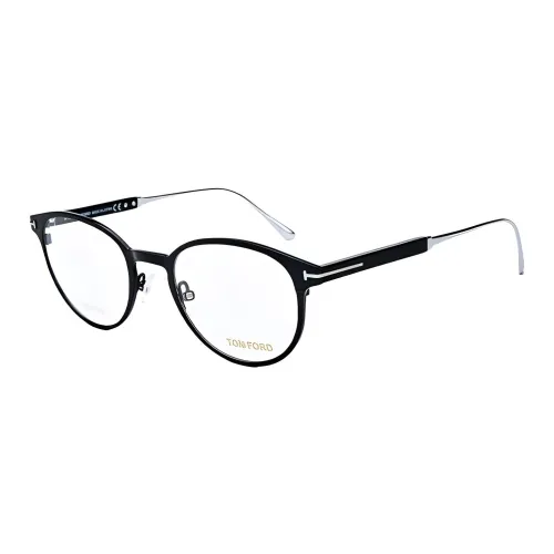 TOM FORD Plate Frame Titanium Alloy Irregular Shape Eyeglass Frames Unisex Black
