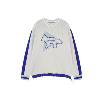 Maison Kitsune x And Wander Sweatshirt Unisex White
