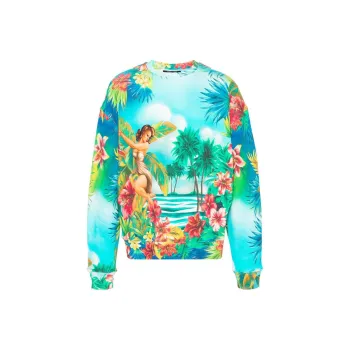 Roberto Cavalli Floral print Cotton Sweatshirt