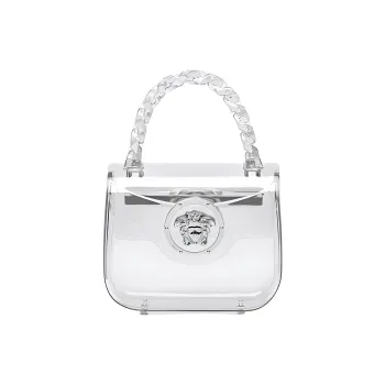 VERSACE La Medusa Acrylic Shoulder Bag Crossbody Bag Handbag Mini Women's Transparent