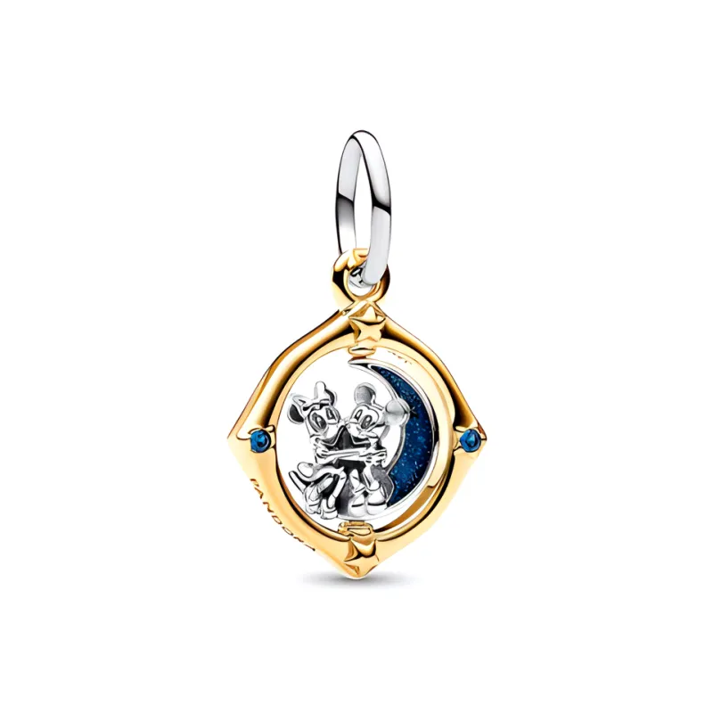 Pandora Gold Plated Copper Silver Alloy 925 Sterling Silver Glass Enamel Pendants Women's Gold-1