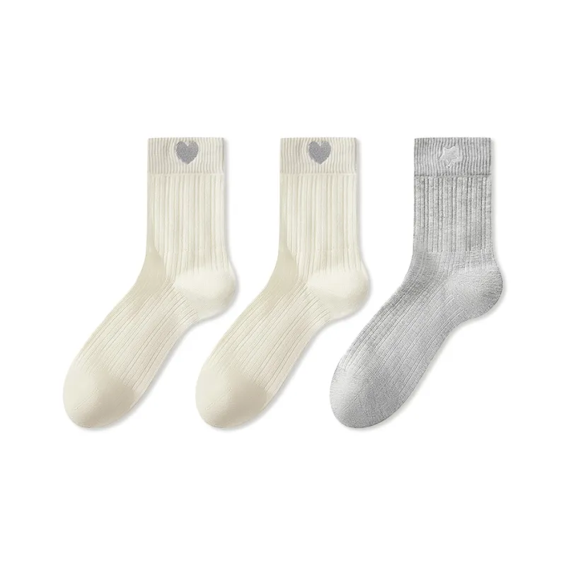 JIAZINI Mid Calf Socks Women's 3 Pack-16