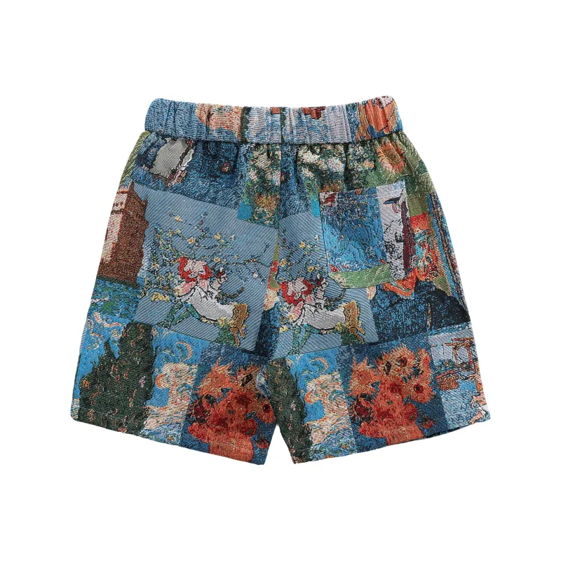 CLOR Casual Shorts Unisex Tahitian Blue-1