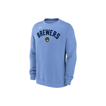 Nike Milwaukee Brewers Men's Nike Mlb Pullover Crew