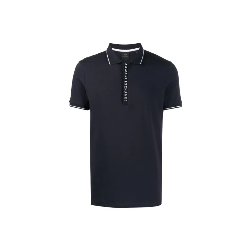 ARMANI EXCHANGE Logo Detail Polo Shirt-0