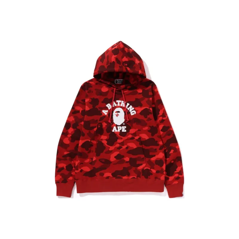 Bape Color Camo College Pullover Hoodie-4