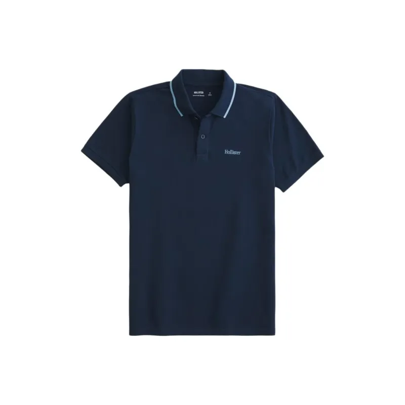 Hollister Polo Shirt Men's Marine Blue-0
