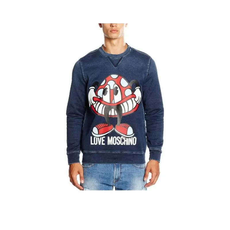 LOVE MOSCHINO Sweatshirt Men's Blue-0