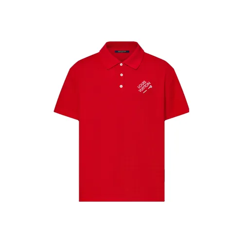 LOUIS VUITTON LV New Season Collection LV FALL Collection FW22 Polo Shirt Men's Red