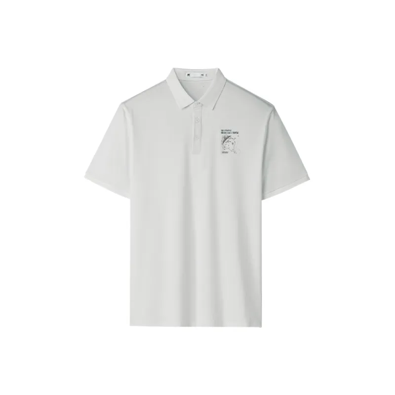 HLA x SANTI,LIANMINGKUAN Short Sleeved Polo Shirt Men's-10