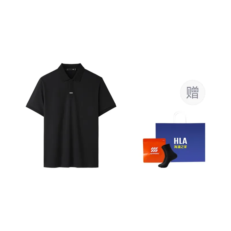 HLA Power Young Series Short Sleeved Polo Shirt Men's-16