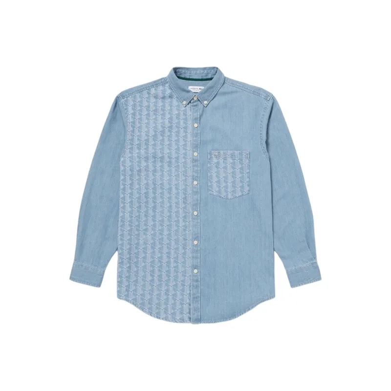 LACOSTE Shirt Men's Light Indigo-0