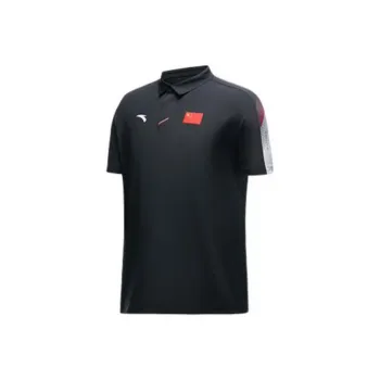 Anta Sports Life Collection Polo Shirt Unisex Black