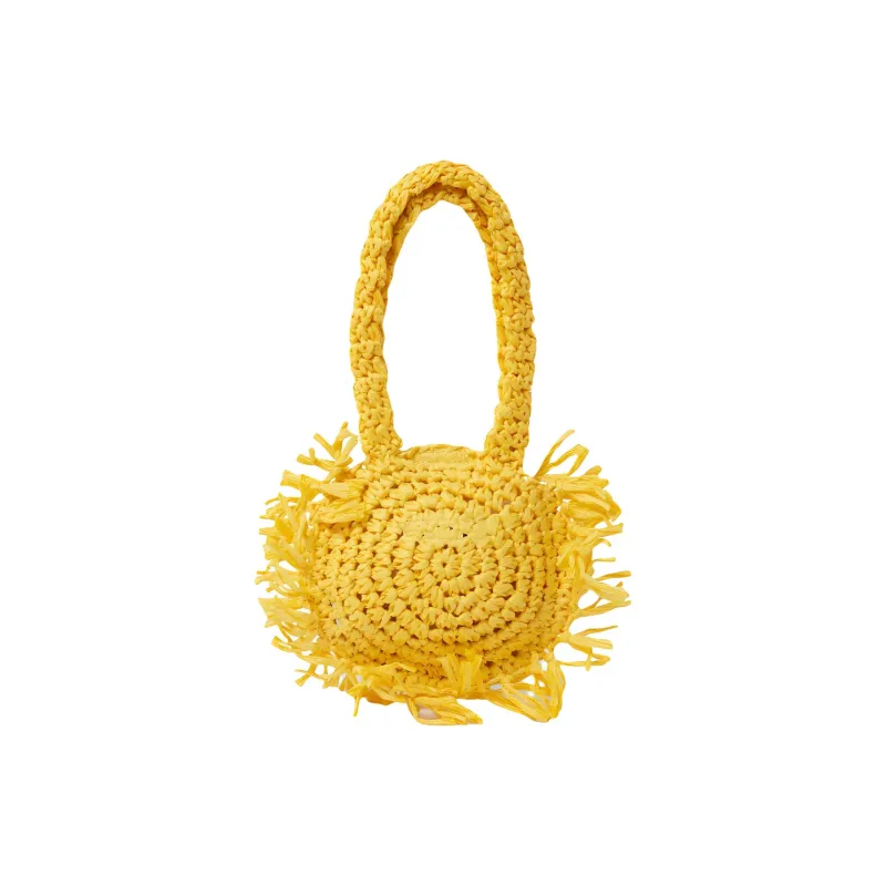 Stella McCartney Raffia Handbag Regular Kids' Yellow-2