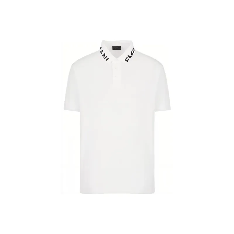 EMPORIO ARMANI SS23 Polo Shirt Men's White-0