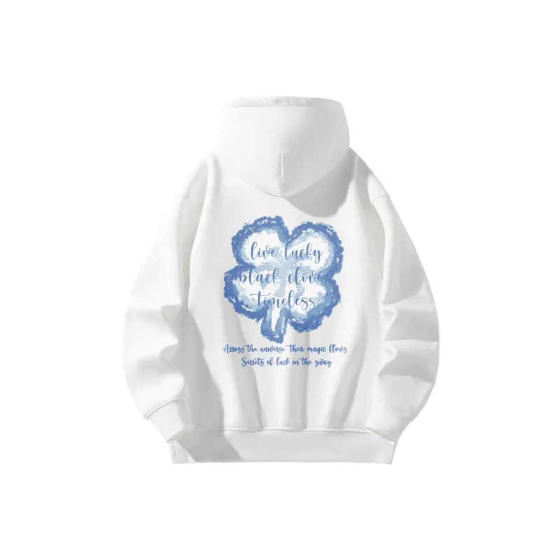 BLACK CLOVER Hooded Pullover Sweatshirt Unisex-13
