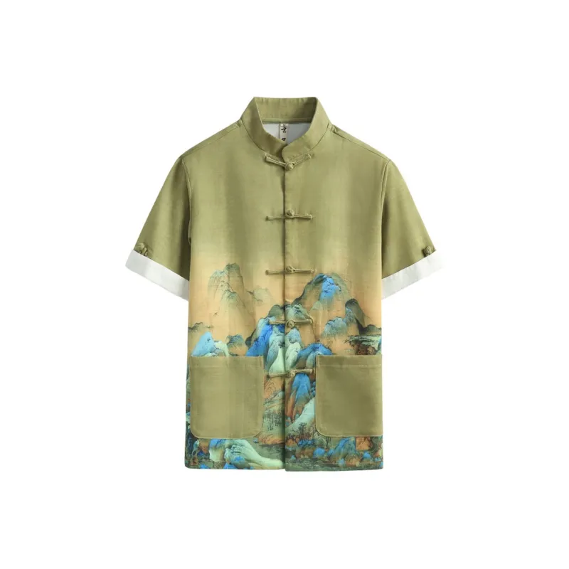 XUANSHENG Shirt Men's Thousands Of Miles-0