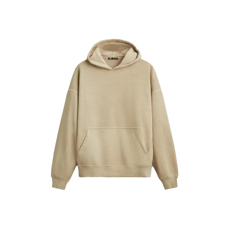 ZARA Sweatshirt Men's Brown Yellow-0