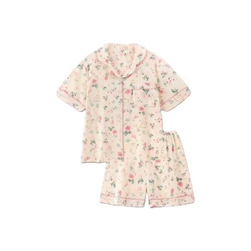 XIAFENYAN Pajama Set Women's Apricot