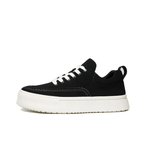 HD Slip Resistant, Abrasion Resistant, Lightweight, Breathable Low Top Skateboard Shoes Men's Black
