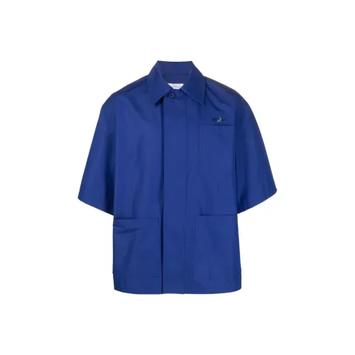 OFF WHITE Logo Embroidered Buttoned Shirt