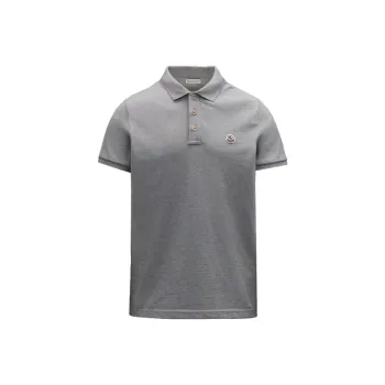 Moncler SS23 Polo Shirt Men's Gray