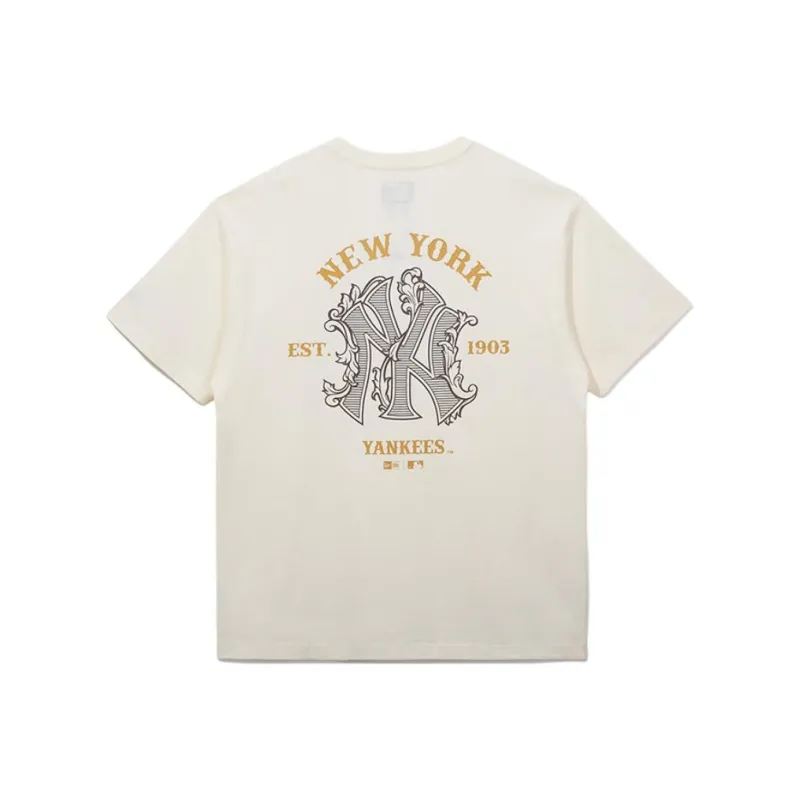 New Era T Shirt Unisex Ivory White-0